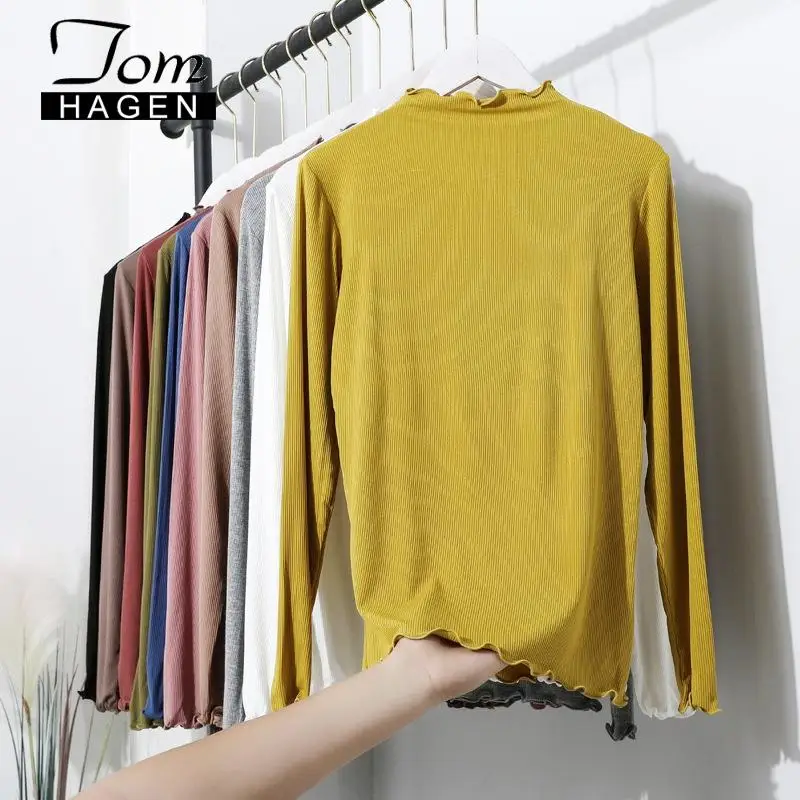Women Knitting Sweater Long Sleeves Curled O-neck Collar Female Short Casual Solid Fashion Thin Pullover Ladies Winter Sweaters
Women Knitting Sweater Long Sleeves Curled O-neck Collar Female Short Casual Solid Fashion Thin Pullover Ladies Winter Sweaters