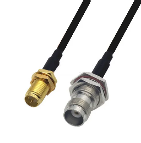 RG174 Cable RP-SMA Female to TNC Female bulkhead Extension Coax Jumper Pigtail WIFI Router Antenna RF Coaxial Cable
RG174 Cable RP-SMA Female to TNC Female bulkhead Extension Coax Jumper Pigtail WIFI Router Antenna RF Coaxial Cable
