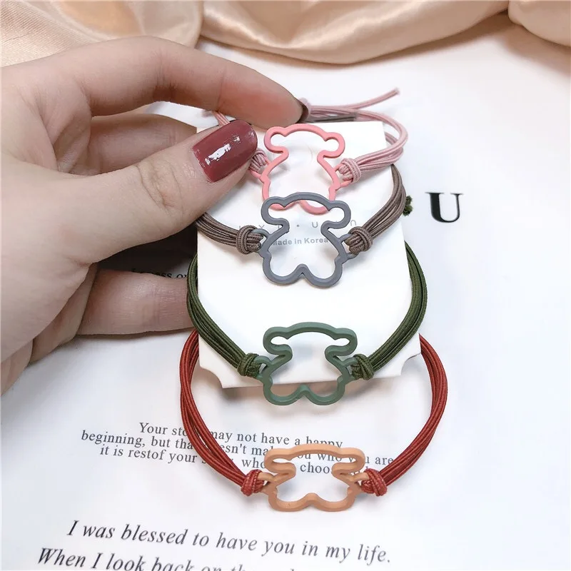 Colorful Bear Simple Cute Hollow Bear Hair Rope Headdress Girl Elastic Rubber Hair Band Accessories Women Head Rope Wholesale
Colorful Bear Simple Cute Hollow Bear Hair Rope Headdress Girl Elastic Rubber Hair Band Accessories Women Head Rope Wholesale