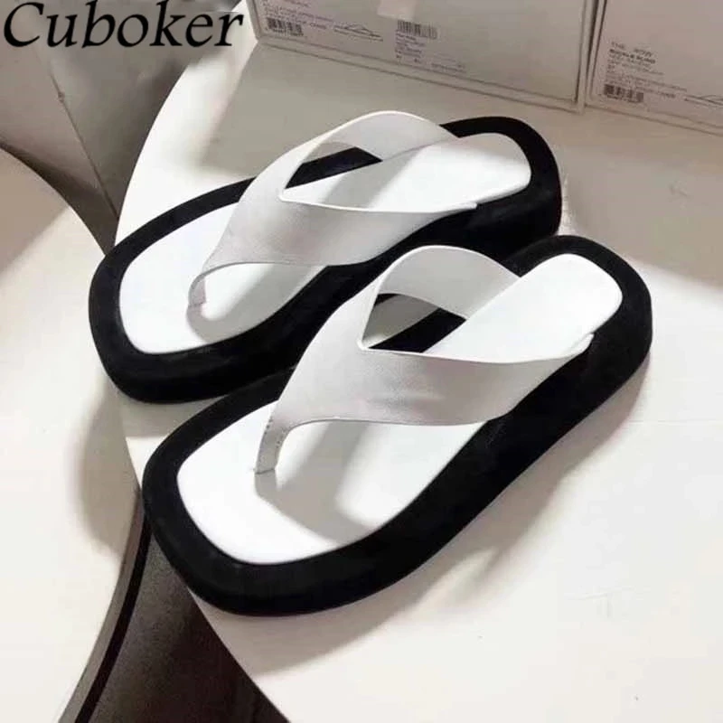 Black White Flip-flops Women Shoes Summer Patchwork Platform Shoes 2021 Female Woman Flats Casual Beach Sandalias Women Slippers
Black White Flip-flops Women Shoes Summer Patchwork Platform Shoes 2021 Female Woman Flats Casual Beach Sandalias Women Slippers