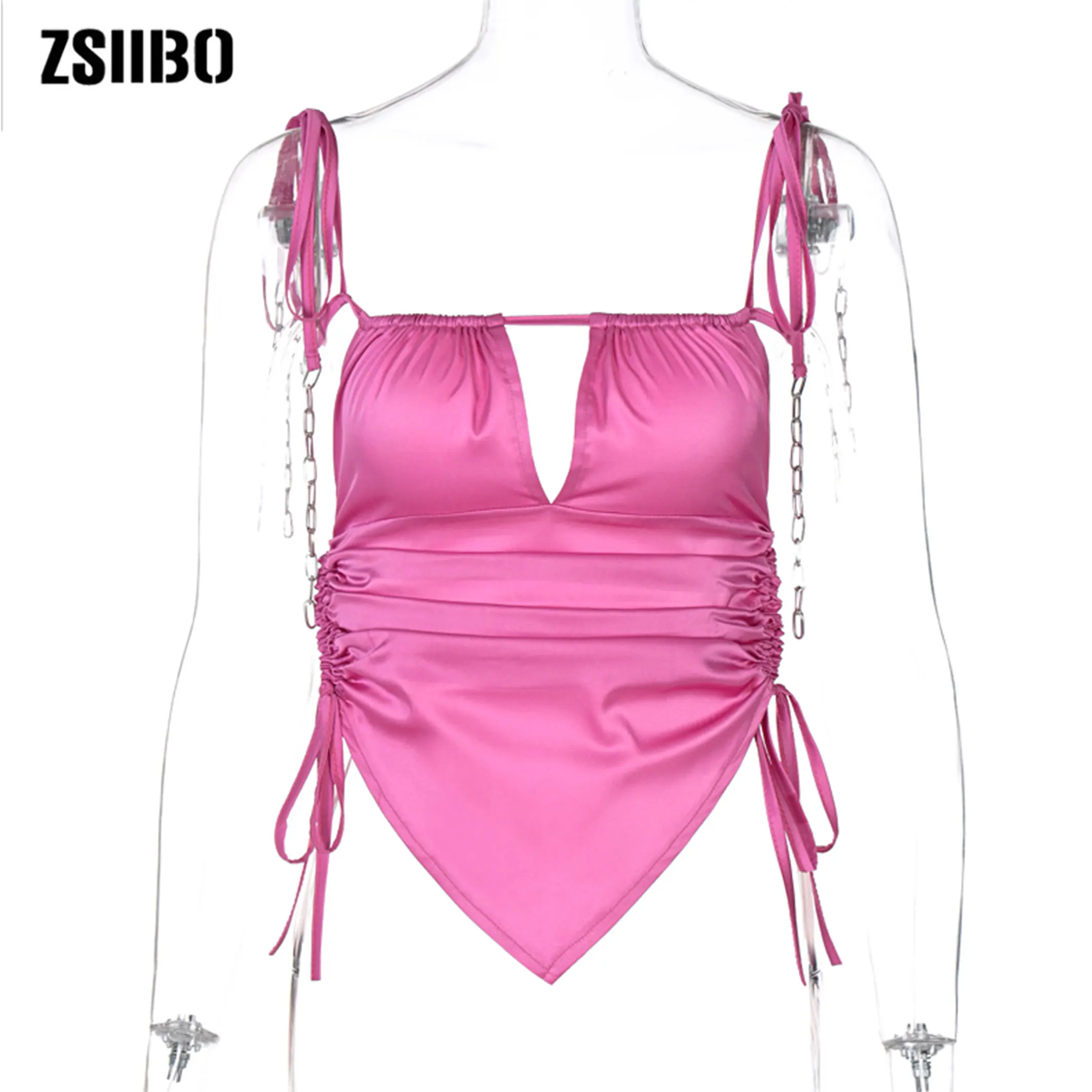 2021 Summer Drawstring Ruched Halter Crop Tops for Women Sexy Cut-Out Backless Cropped Feminino Top Streetwear
2021 Summer Drawstring Ruched Halter Crop Tops for Women Sexy Cut-Out Backless Cropped Feminino Top Streetwear