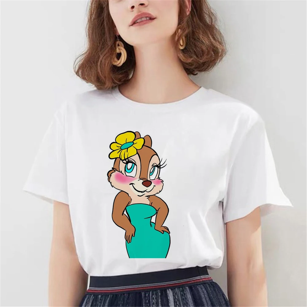 Harajuku Color Painting Women T-shirts Disney Chichi And Titi Comfort Cartoon Animal Female Teeshirts Summer Top Gifts For Girls
Harajuku Color Painting Women T-shirts Disney Chichi And Titi Comfort Cartoon Animal Female Teeshirts Summer Top Gifts For Girls