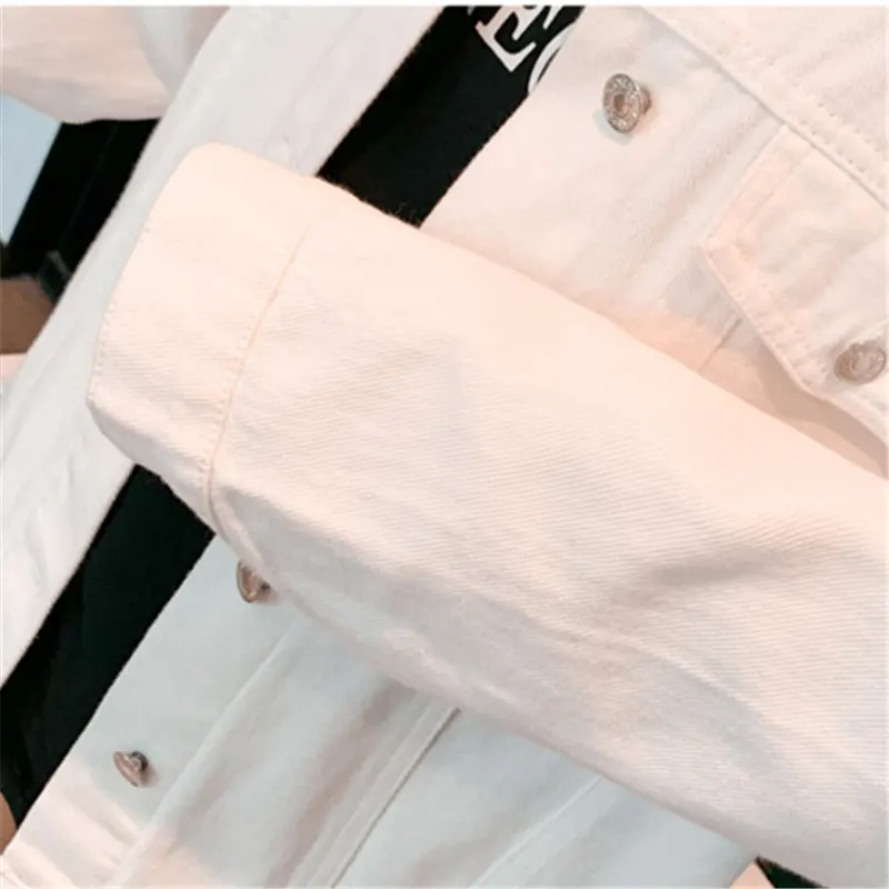 White Denim Jacket Womens Spring Autumn Fashion Exquisite Embroidery Single-breasted Long Sleeves Jeans Jackets INS Female Coat
White Denim Jacket Womens Spring Autumn Fashion Exquisite Embroidery Single-breasted Long Sleeves Jeans Jackets INS Female Coat