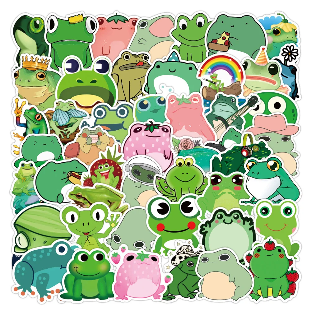 50pcs Cartoon Frog Stickers For Notebooks Laptop Stationery Cute Sticker Aesthetic Scrapbooking Material Scropbook Supplies
50pcs Cartoon Frog Stickers For Notebooks Laptop Stationery Cute Sticker Aesthetic Scrapbooking Material Scropbook Supplies