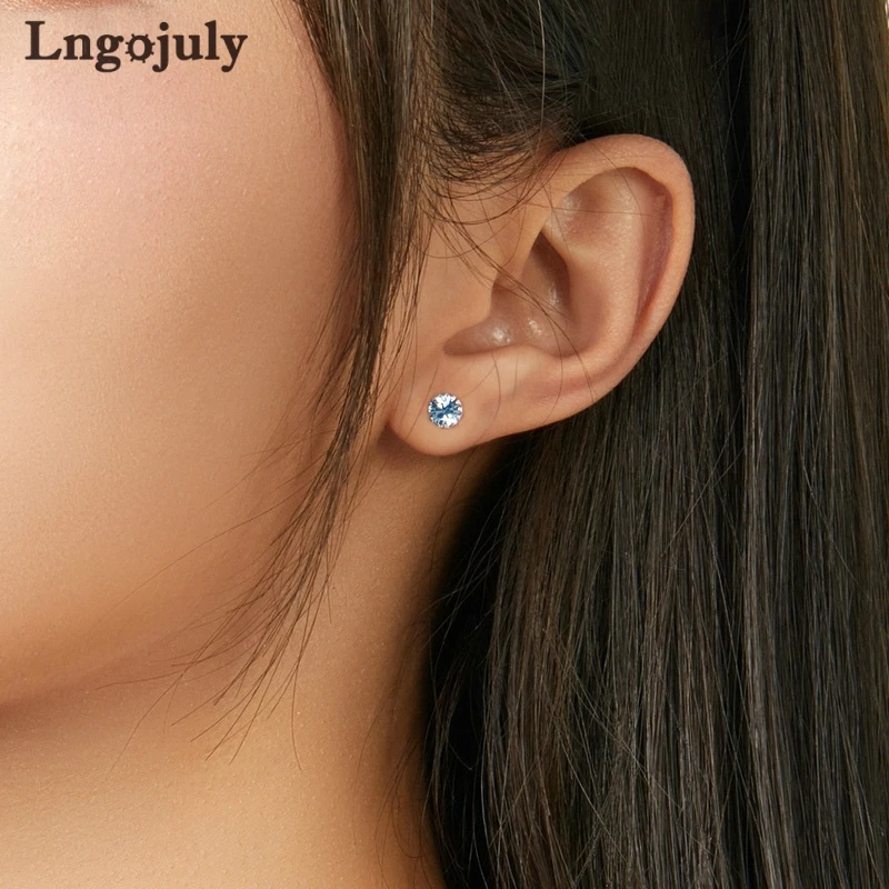 Pure 100% 925 Sterling Silver 12 Color Zirconia Stud Earrings For Women Girlfriend Party Earring Silver 925 Jewelry Gifts 
Pure 100% 925 Sterling Silver 12 Color Zirconia Stud Earrings For Women Girlfriend Party Earring Silver 925 Jewelry Gifts