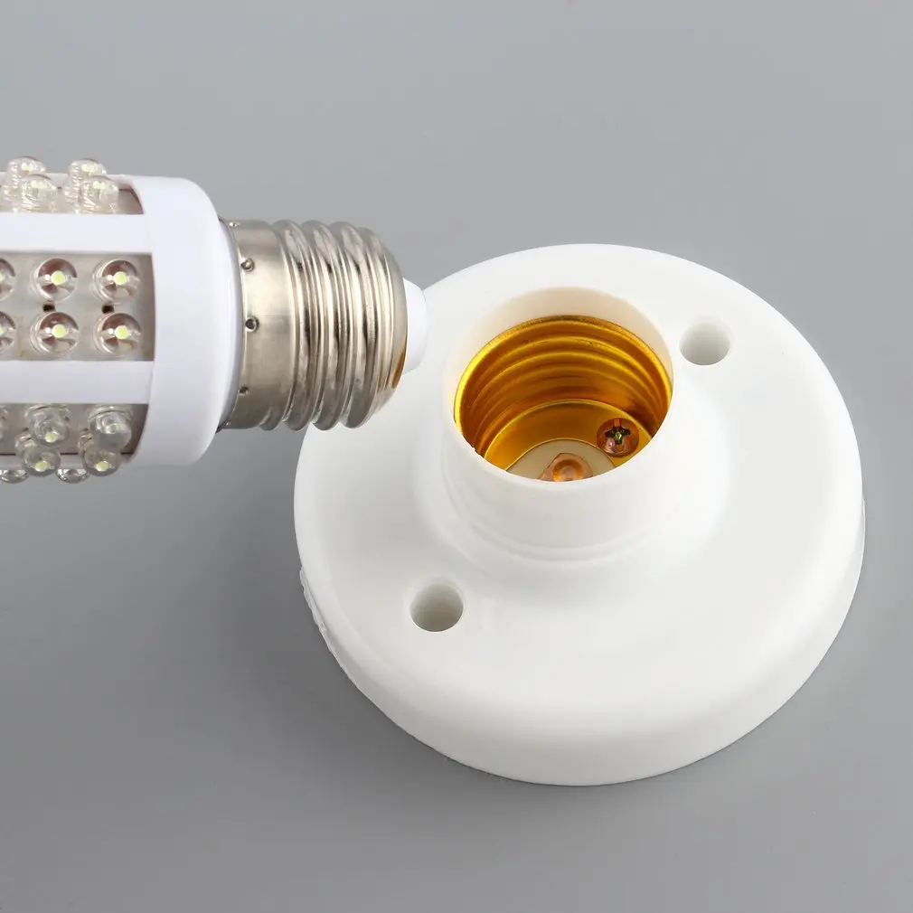 NEW Practical White E27 LED Light Socket To EU Plug Holder Adapter Converter ON/OFF For Bulb Lamp
NEW Practical White E27 LED Light Socket To EU Plug Holder Adapter Converter ON/OFF For Bulb Lamp