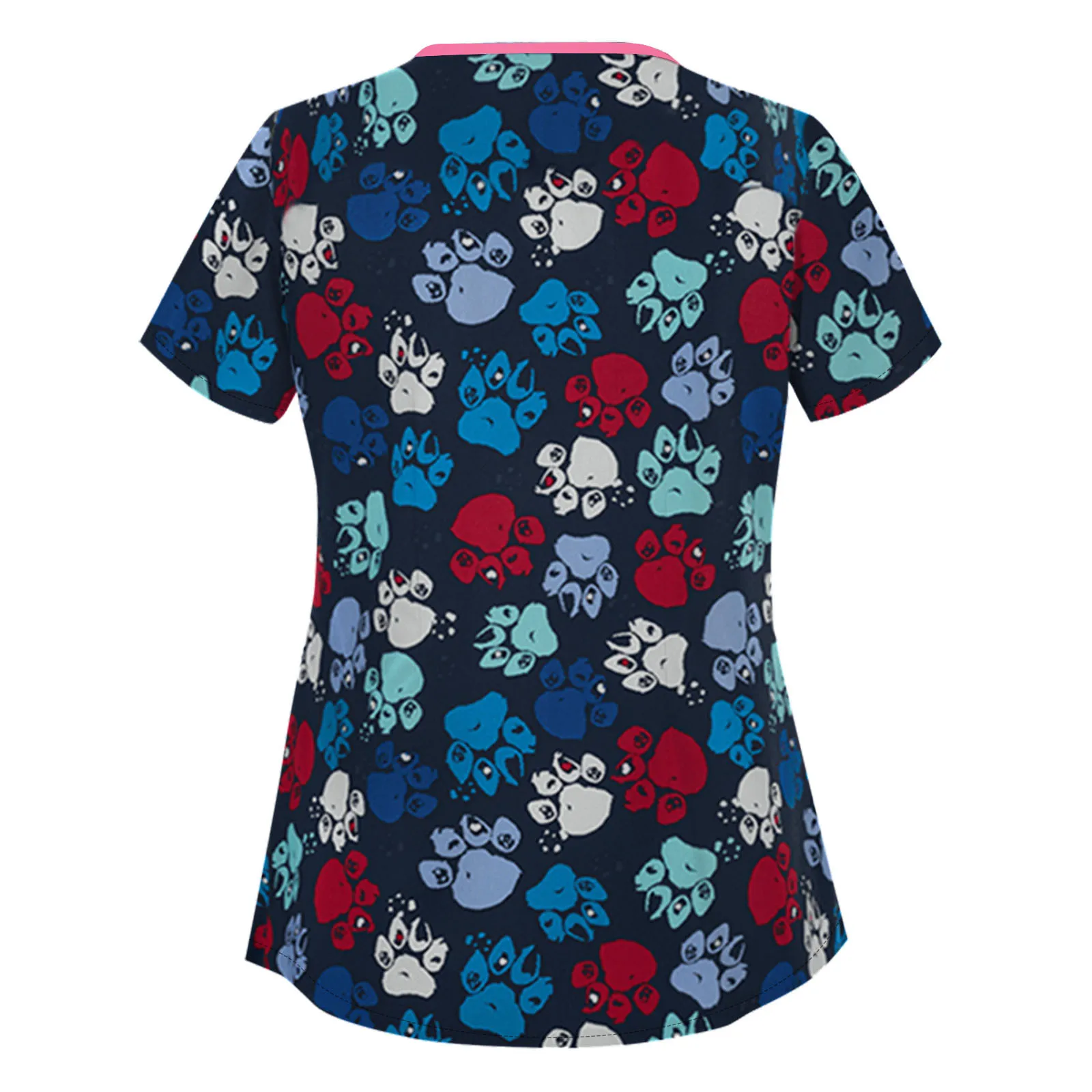 Hospital Uniform For Women Fashion Animal Print Short Sleeve Tops Working Uniform Blouse 2021 Sexy Women's Medical Clothing New
Hospital Uniform For Women Fashion Animal Print Short Sleeve Tops Working Uniform Blouse 2021 Sexy Women's Medical Clothing New