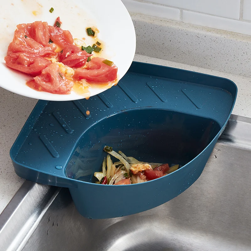 Kitchen Sink Triangle Drain Basket with Suction Cup Can Hang Fruit and Vegetable Skin Storage Basket Can Hold Sponge Wipes
Kitchen Sink Triangle Drain Basket with Suction Cup Can Hang Fruit and Vegetable Skin Storage Basket Can Hold Sponge Wipes