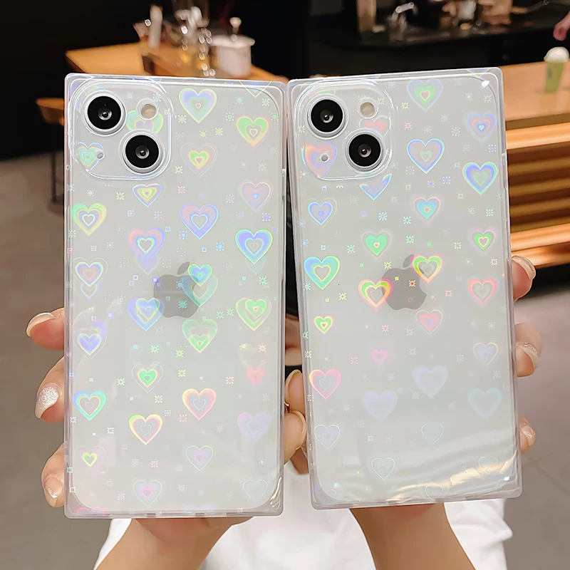 For iPhone 13 Pro Max Case Luxury Laser Gradient Love Heart Phone Case For iPhone 12 11 Pro Max X XR XS Max 7 8 Plus Back Cover
For iPhone 13 Pro Max Case Luxury Laser Gradient Love Heart Phone Case For iPhone 12 11 Pro Max X XR XS Max 7 8 Plus Back Cover