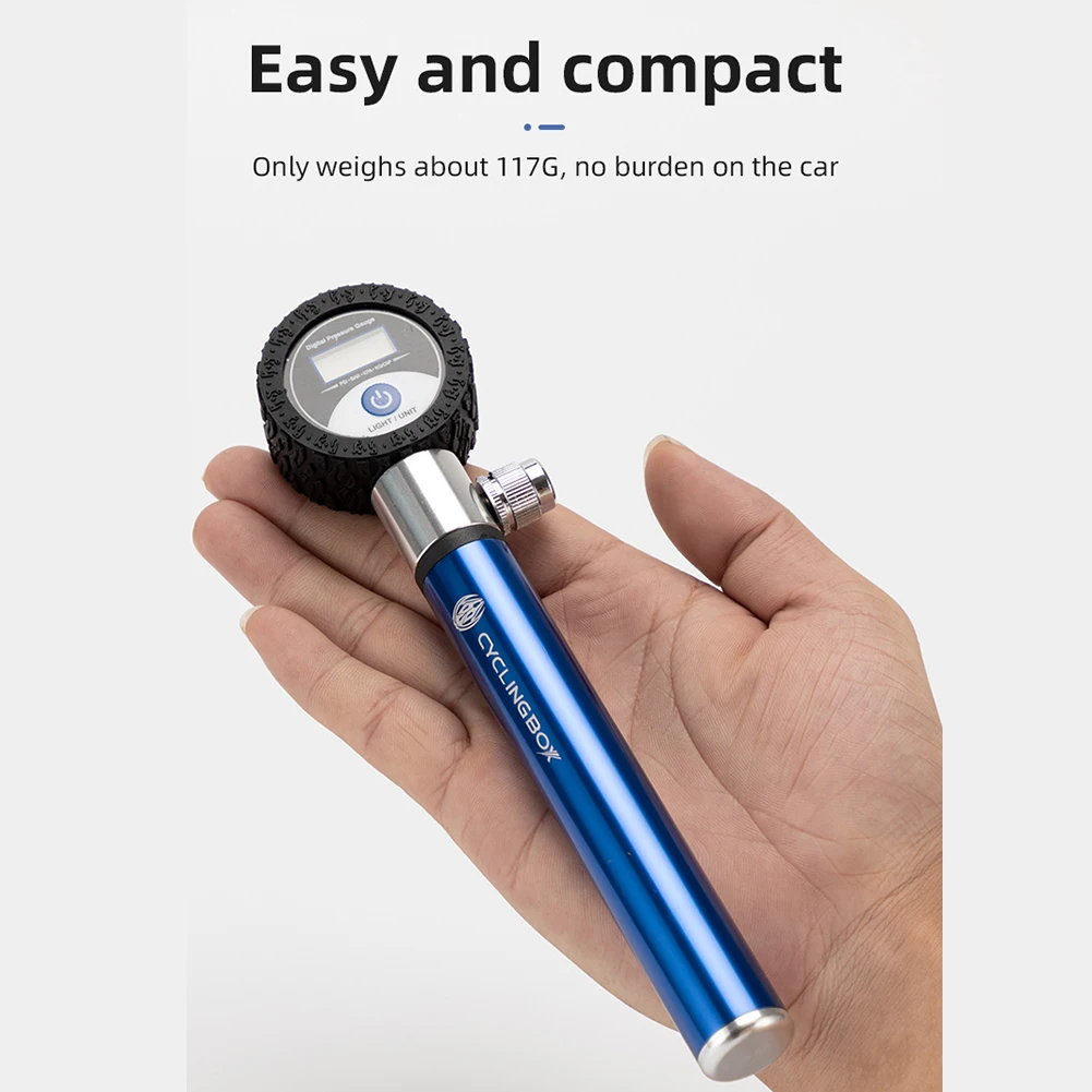 Mini Bike Pump with 4 Units Pressure Gauge for Schrader/Presta Valve 120PSI with Accessories Bicycle Inflator Air Pump Tire Pump
Mini Bike Pump with 4 Units Pressure Gauge for Schrader/Presta Valve 120PSI with Accessories Bicycle Inflator Air Pump Tire Pump