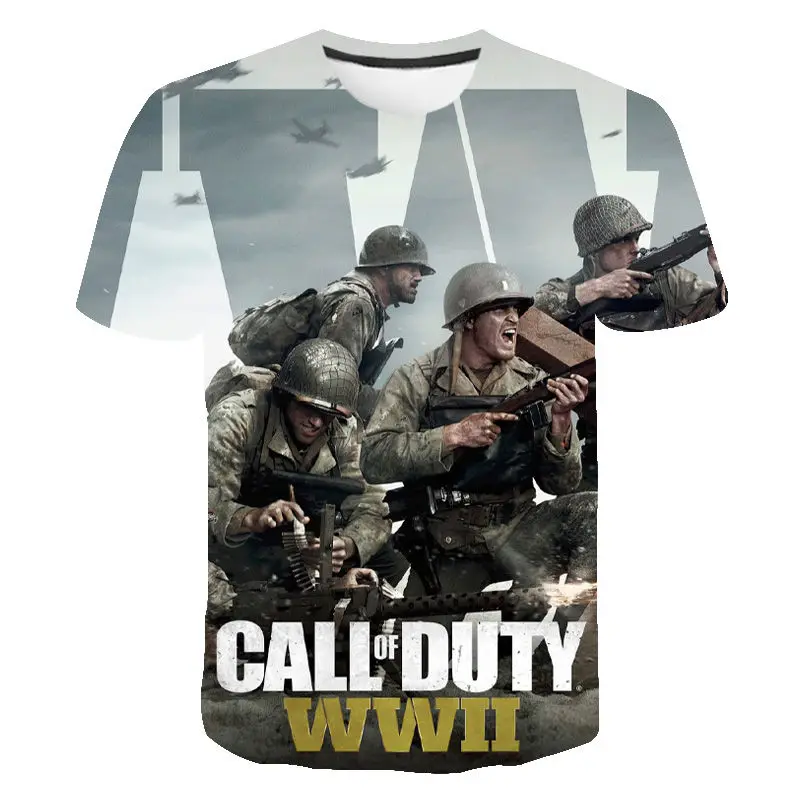 2021 New Summer Printed 3D T-shirt "Call of Duty" Summer Men's and Women's Fashion Cool T-shirt Street Children's Casual Top
2021 New Summer Printed 3D T-shirt "Call of Duty" Summer Men's and Women's Fashion Cool T-shirt Street Children's Casual Top