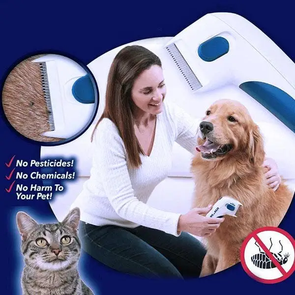 Pet Electronic Flea Comb Cleaner Comb Electric Dog Flea Brush Anti Flea Dog Comb Electronic Lice Comb for Cats Dogs
Pet Electronic Flea Comb Cleaner Comb Electric Dog Flea Brush Anti Flea Dog Comb Electronic Lice Comb for Cats Dogs