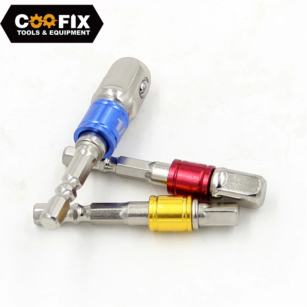 COOFIX 3PC 1/4 3/8 1/2" Hex Power Drill Bit Driver Socket Bits Set Adapter Wrench Sleeve Extension Bar For Screwdriver Bits
COOFIX 3PC 1/4 3/8 1/2" Hex Power Drill Bit Driver Socket Bits Set Adapter Wrench Sleeve Extension Bar For Screwdriver Bits