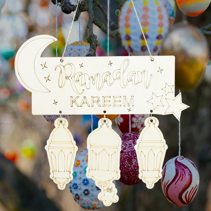 Eid Mubarak Wood Crafts Pendant Ramadan Kareem Hanging Ornament For Home Islam Muslim Party Festival Supplies Plaque Pendant
Eid Mubarak Wood Crafts Pendant Ramadan Kareem Hanging Ornament For Home Islam Muslim Party Festival Supplies Plaque Pendant