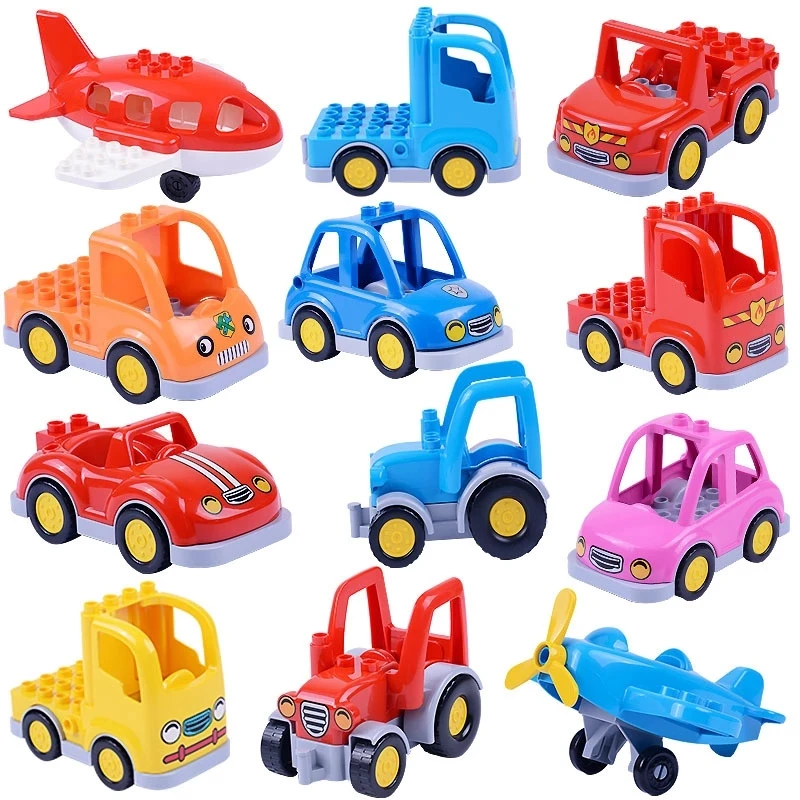 Cartoon Car Building Blocks Truck Tractor Airplane Accessories City Big Size Bricks Compatible Brand Children Friends Boys Toy
Cartoon Car Building Blocks Truck Tractor Airplane Accessories City Big Size Bricks Compatible Brand Children Friends Boys Toy