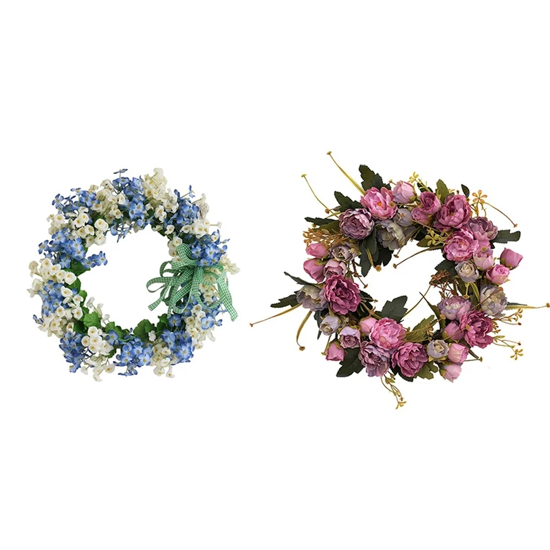 2 Pcs Artificial Door Wreath for Front Door Wall Window Wedding Party Decor, A & B
2 Pcs Artificial Door Wreath for Front Door Wall Window Wedding Party Decor, A & B