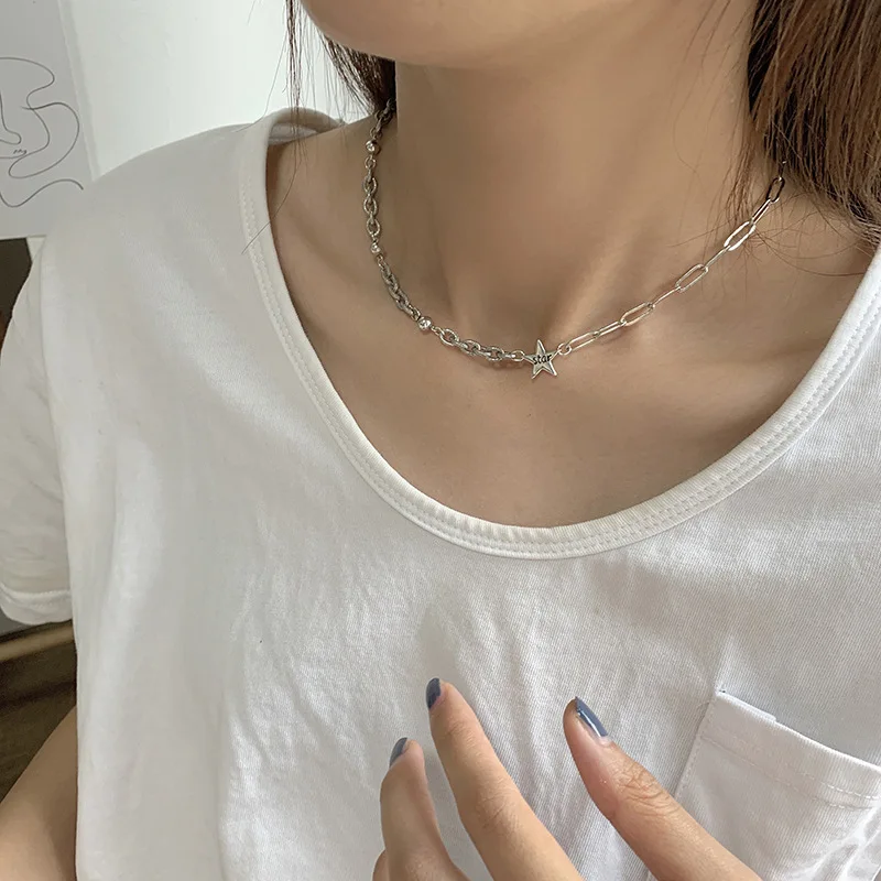 SNCSDK 2020 trend Women's Necklace sweet creative five-pointed star letter asymmetric all-match temperament clavicle chain
SNCSDK 2020 trend Women's Necklace sweet creative five-pointed star letter asymmetric all-match temperament clavicle chain