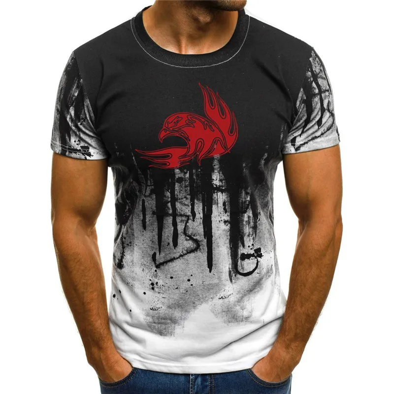 Brandneues 3D-Drucktinte-T-Shirt fr Herren Sommer O-Ansatz Casual Herren Kurzarm, Herren T-Shirt 
Brandneues 3D-Drucktinte-T-Shirt fr Herren Sommer O-Ansatz Casual Herren Kurzarm, Herren T-Shirt