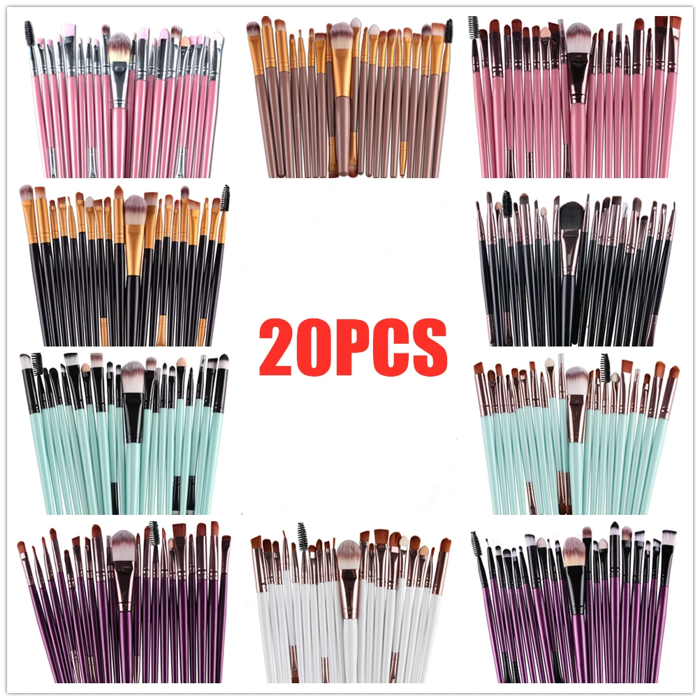20Pcs Makeup Brushes Set Eye Shadow Foundation Powder Eyeliner Eyelash Lip Make Up Brush Cosmetic Beauty Tool Kit Hot needs drop
20Pcs Makeup Brushes Set Eye Shadow Foundation Powder Eyeliner Eyelash Lip Make Up Brush Cosmetic Beauty Tool Kit Hot needs drop