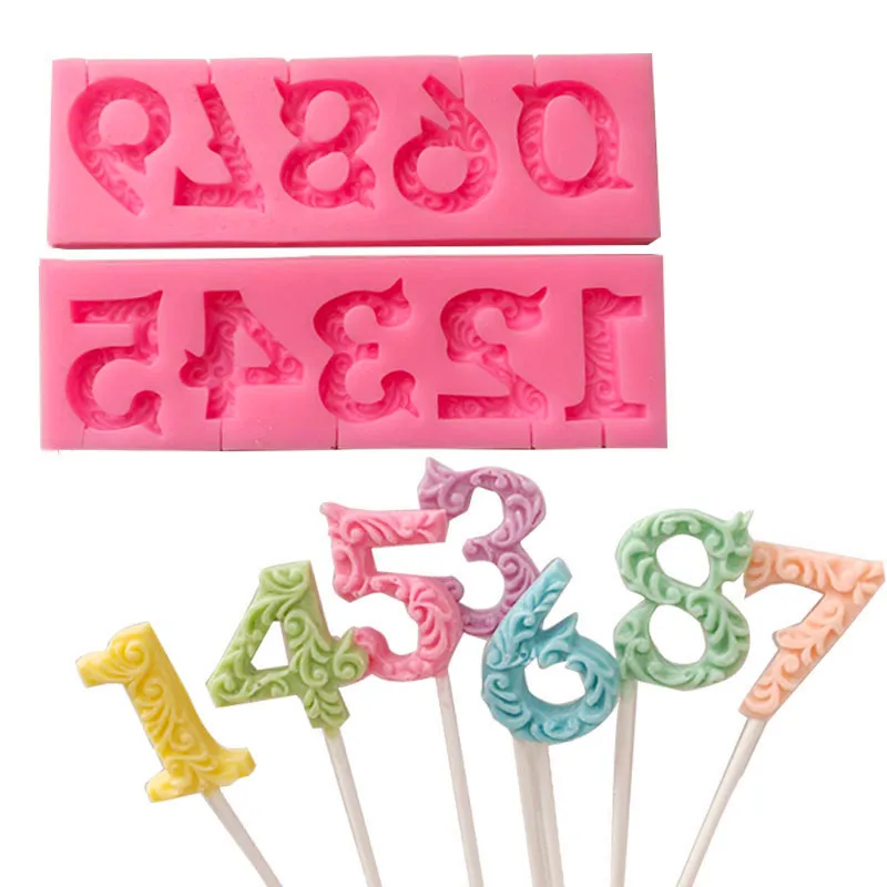 2pcs 3D Number 0-9 Digital Silicone Mold Fondant Chocolate Molds Cake Decorating Tools Lollipop Mould Birthday Cake Baking Tools
2pcs 3D Number 0-9 Digital Silicone Mold Fondant Chocolate Molds Cake Decorating Tools Lollipop Mould Birthday Cake Baking Tools