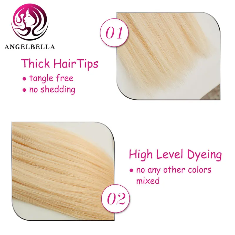 

Angelbella 1/3/4 Bundles 613 Blonde Hair Weaving 100 Brazilian Straight Human Hair 20 22 24 26 Pure Virgin Hair Bundl Deals