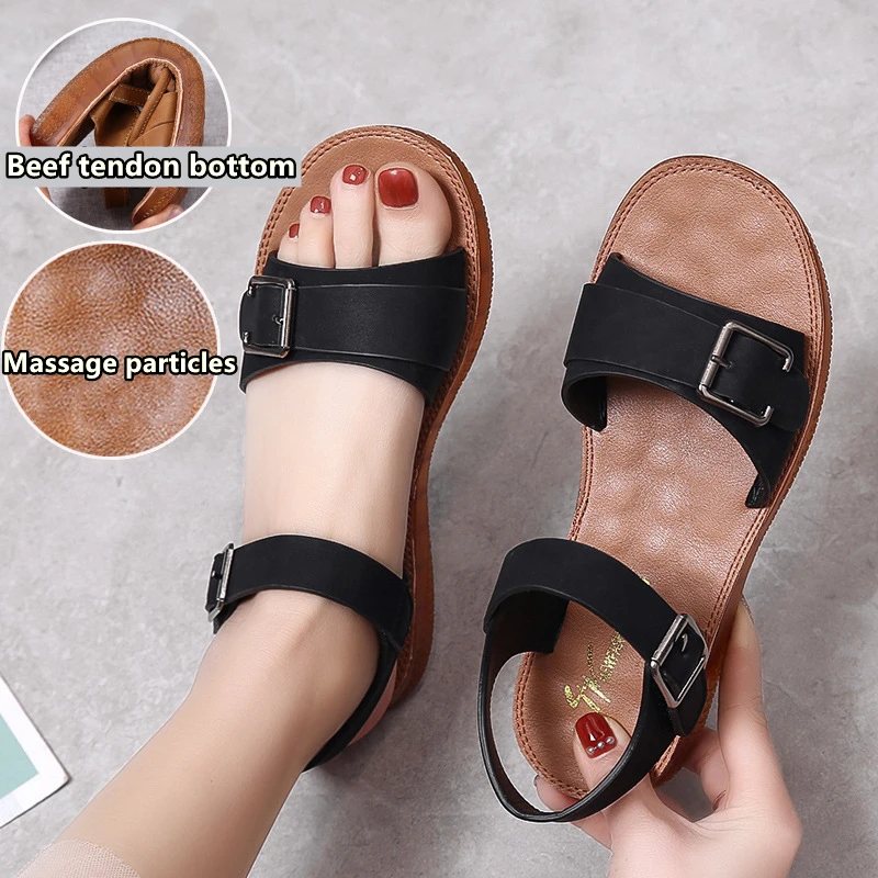 Tendon Sole Sandals Flat Shoes 2021 Summer New Roman Shoes Soft Sole Women's Shoes Fashion Female Outdoor Beach Ladies
Tendon Sole Sandals Flat Shoes 2021 Summer New Roman Shoes Soft Sole Women's Shoes Fashion Female Outdoor Beach Ladies