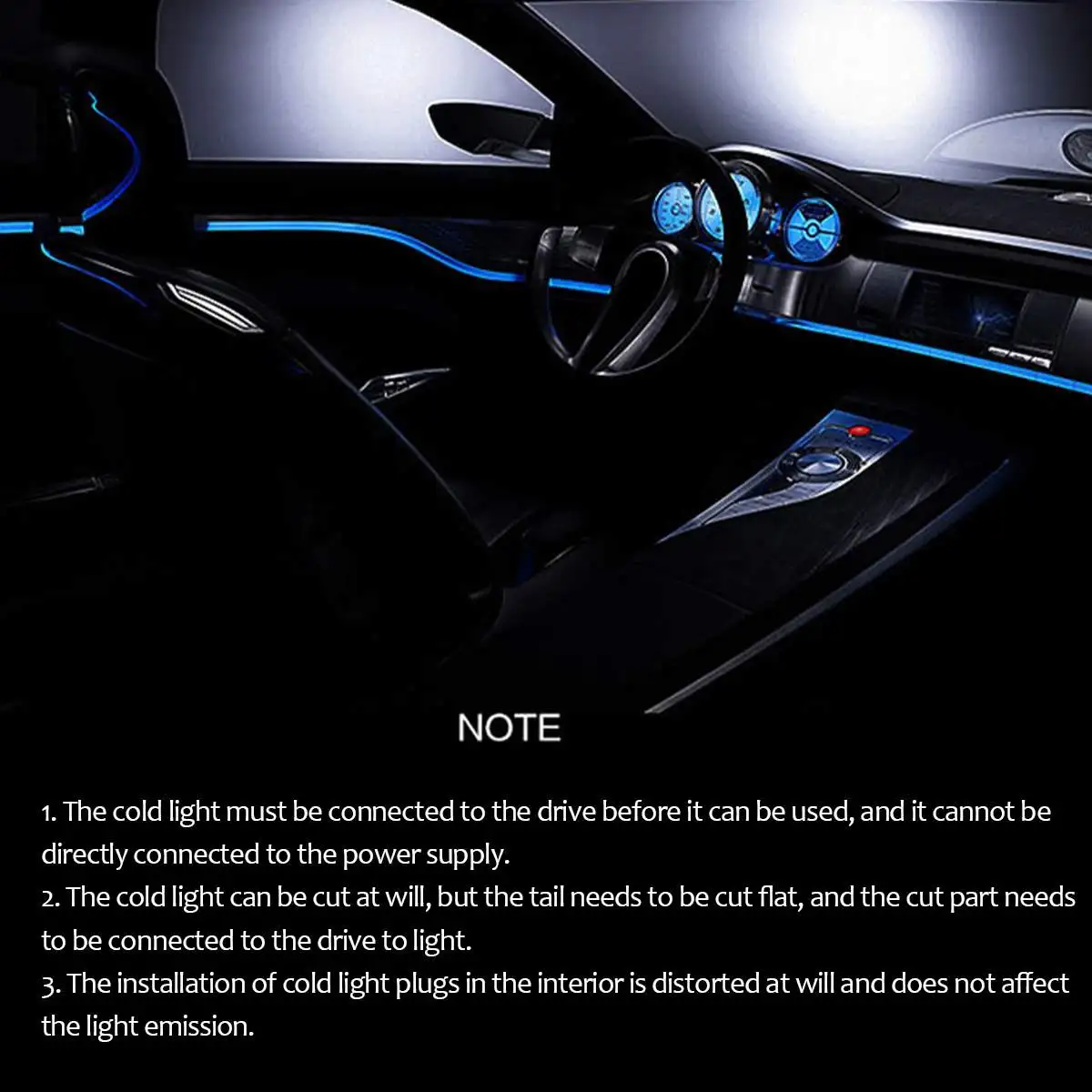 5 Meters 12V Car Cold Light Line Strip Lamp Interior Lighting LED Strip Decoration Cold Line Flexible Wire With Drive Auto Lamps
5 Meters 12V Car Cold Light Line Strip Lamp Interior Lighting LED Strip Decoration Cold Line Flexible Wire With Drive Auto Lamps