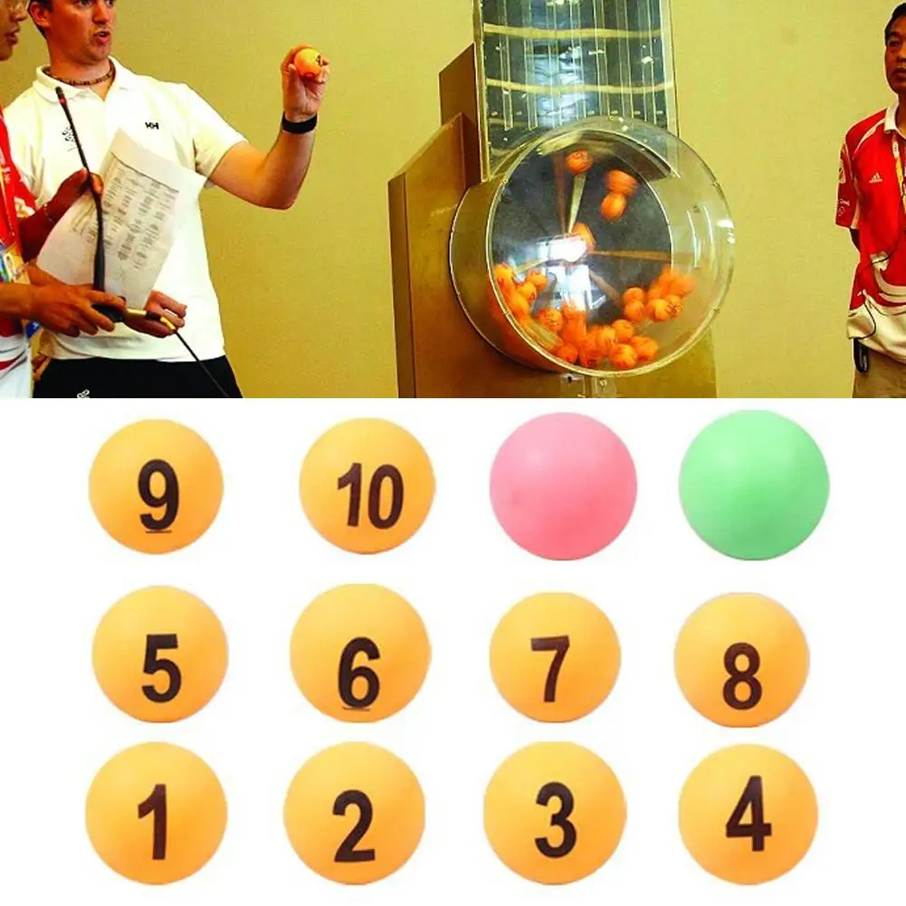 12PCS Ping Pong Balls Color Number Table Tennis Professional Ping Pong Ball Numbered Pong Raffle Ball For Training Games 40MM
12PCS Ping Pong Balls Color Number Table Tennis Professional Ping Pong Ball Numbered Pong Raffle Ball For Training Games 40MM