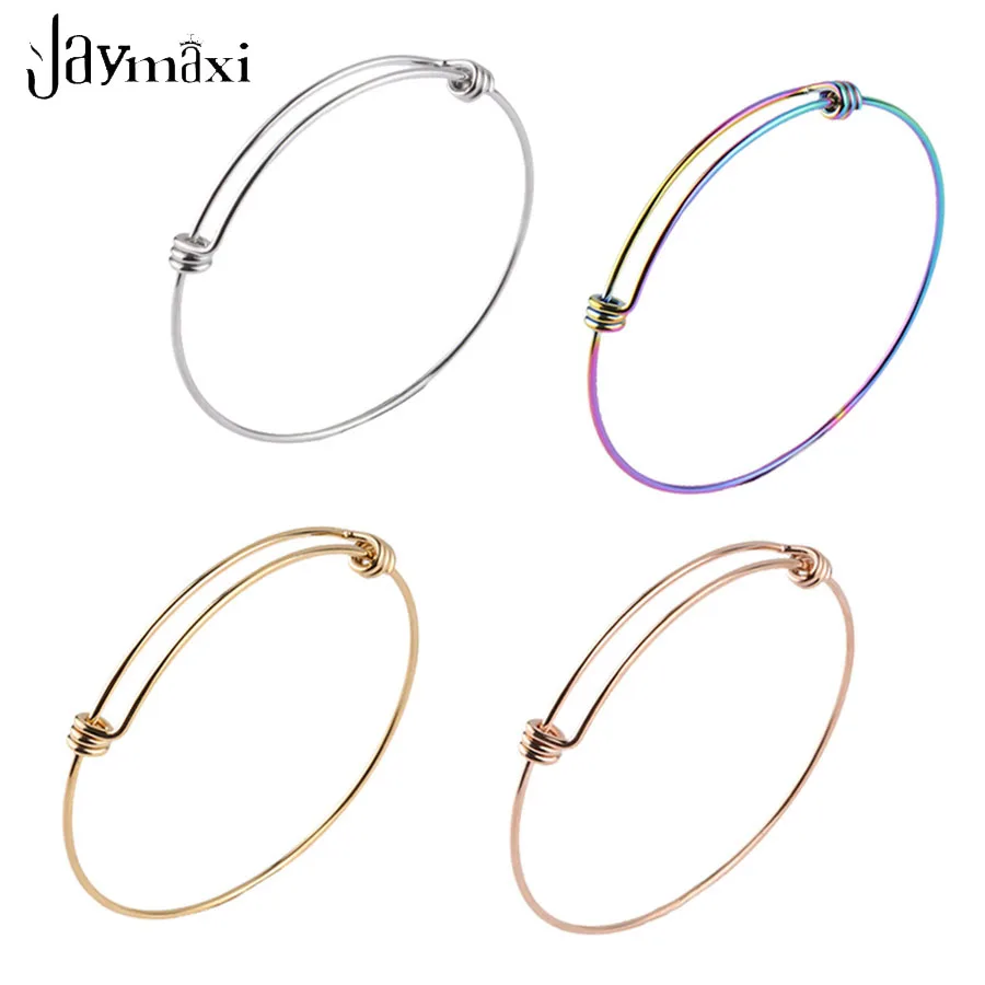 Jaymaxi расширяющийся кабель браслет 1,6 мм Толщина Нержавеющая сталь Браслет «сделай сам» изделий 55/60/65 мм 20 шт./лот 
Jaymaxi расширяющийся кабель браслет 1,6 мм Толщина Нержавеющая сталь Браслет «сделай сам» изделий 55/60/65 мм 20 шт./лот