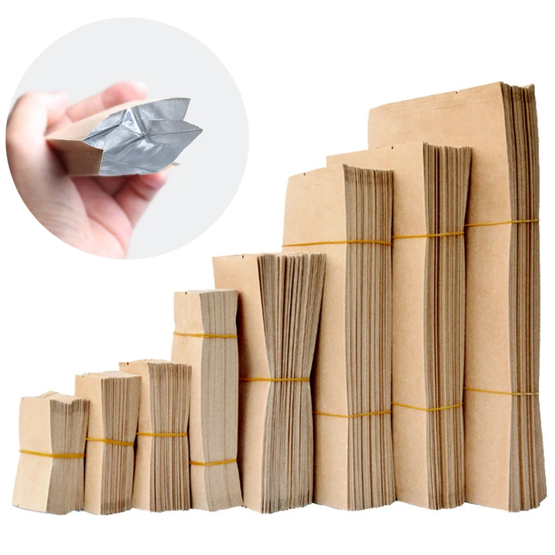 50pcs/lot Kraft paper Tea Bags Thickening Heat Seal Packaging Pouches Food Coffee Tea Bag
50pcs/lot Kraft paper Tea Bags Thickening Heat Seal Packaging Pouches Food Coffee Tea Bag