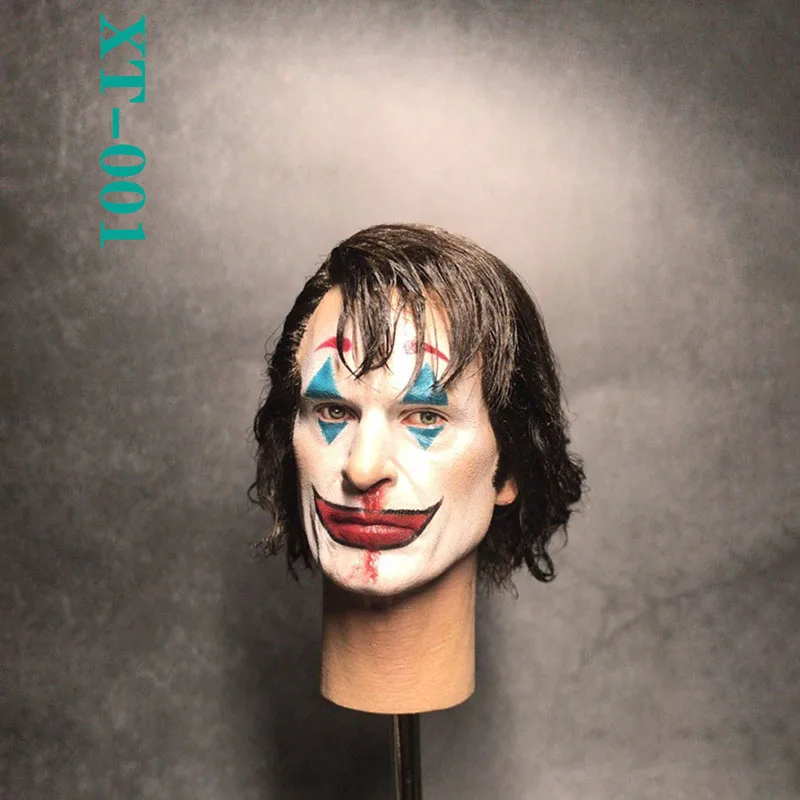 In Stock XT001 JK02 1/6 Joker Joaquin PVC Hair Transplant Clown Head Sculpture Model Fit 12" Soldier Action Figure Body Toys
In Stock XT001 JK02 1/6 Joker Joaquin PVC Hair Transplant Clown Head Sculpture Model Fit 12" Soldier Action Figure Body Toys