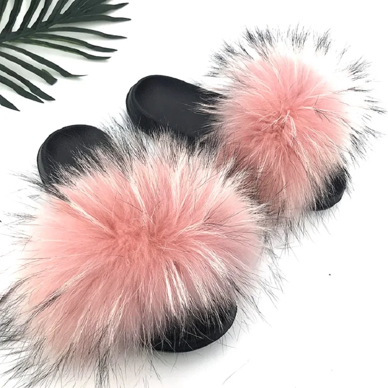 Summer Fluffy Raccoon Fur Slippers Plush Women Real Fox Fur Flip Flop Flat Furry Fur Slides Outdoor Sandals Woman Amazing Shoes
Summer Fluffy Raccoon Fur Slippers Plush Women Real Fox Fur Flip Flop Flat Furry Fur Slides Outdoor Sandals Woman Amazing Shoes