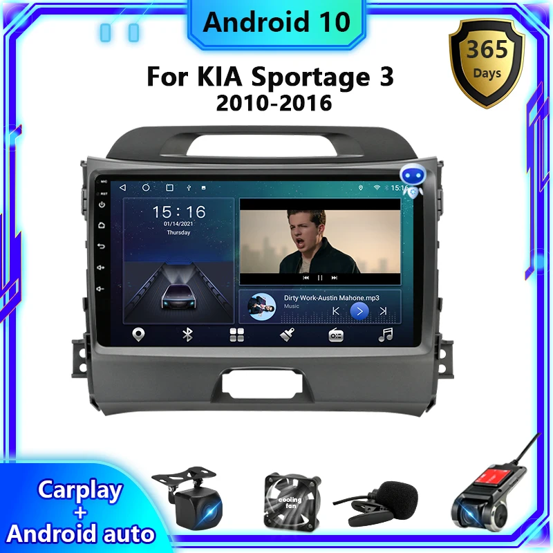 Автомобильный мультимедийный видеоплеер Android10.0 2Din для KIA Sportage 3 2010-2016, навигация GPS RDS DSP + 48EQ IPS стереоприемник
Автомобильный мультимедийный видеоплеер Android10.0 2Din для KIA Sportage 3 2010-2016, навигация GPS RDS DSP + 48EQ IPS стереоприемник