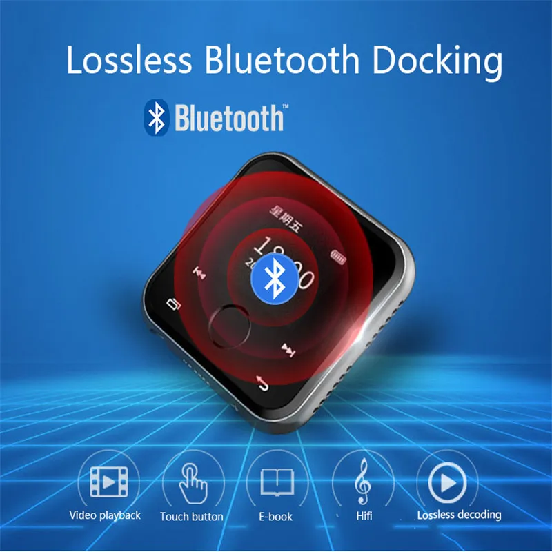 R320 Super Mini MP3 Music Player Bluetooth 4.2 Portable Touch Large Screen Video Music Player with Clip Bluetooth MP3 
R320 Super Mini MP3 Music Player Bluetooth 4.2 Portable Touch Large Screen Video Music Player with Clip Bluetooth MP3