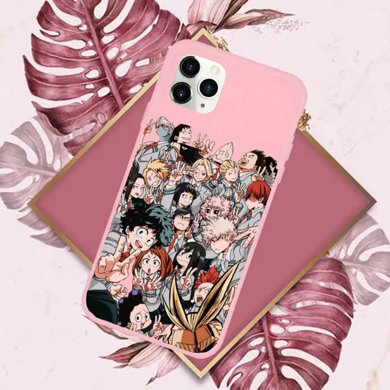 Anime My Hero Academia buko Phone Case Pink Candy Color for iPhone 11 12 mini pro XS MAX 8 7 6 6S Plus X SE 2020 XR 
Anime My Hero Academia buko Phone Case Pink Candy Color for iPhone 11 12 mini pro XS MAX 8 7 6 6S Plus X SE 2020 XR