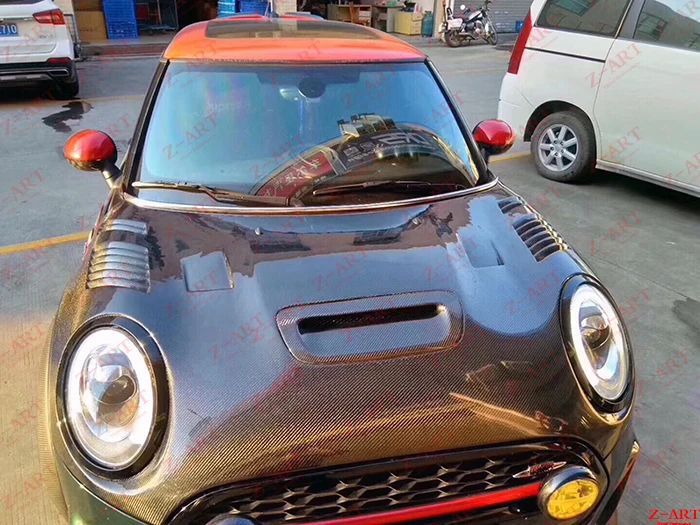Z-ART Louver Carbon fiber engine bonnet for Mini F55 F56 F57 2014-2019 carbon fiber engine cover for Mini Cooper engine hood
Z-ART Louver Carbon fiber engine bonnet for Mini F55 F56 F57 2014-2019 carbon fiber engine cover for Mini Cooper engine hood