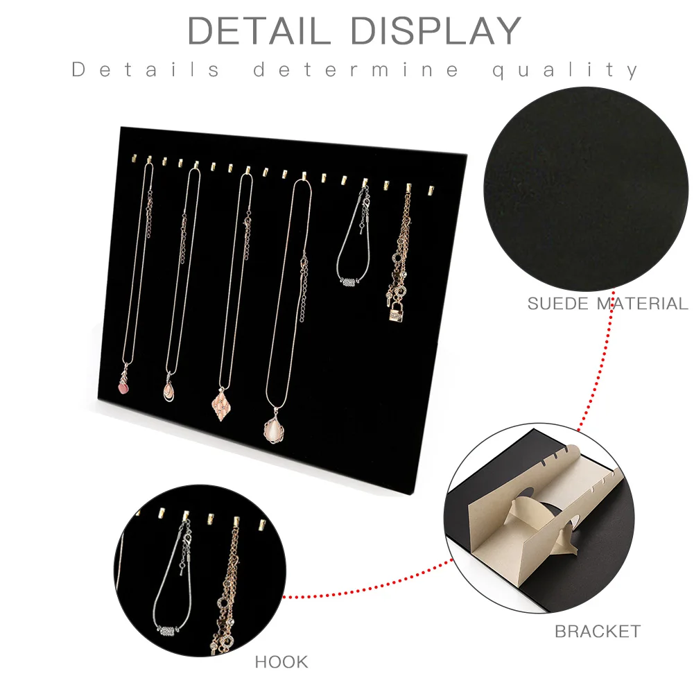 New Large Display Surface Flannel Covered Jewelry Tray With 17 Hook Jewelry Display Tray Holder Organizer Decoration Jewelry
New Large Display Surface Flannel Covered Jewelry Tray With 17 Hook Jewelry Display Tray Holder Organizer Decoration Jewelry