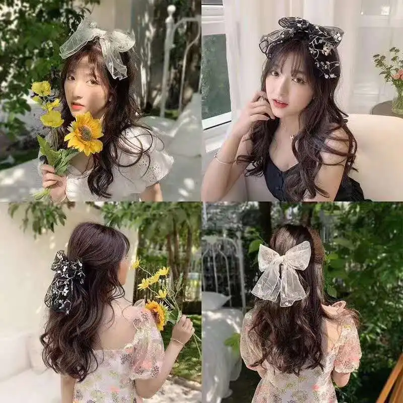Lace Hair Clip Black White Bowknot Hair Barrettes For Women Ponytail Holder Elegant Hairclip Floral Mesh Bow Scrunchies
Lace Hair Clip Black White Bowknot Hair Barrettes For Women Ponytail Holder Elegant Hairclip Floral Mesh Bow Scrunchies