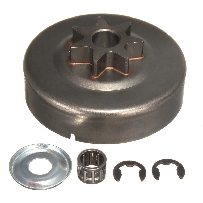 5Pcs/set 3/8" 7 Tooth Chain Saw Sprocket Clutch Drum Passive Plate Washer E-Clip Kit For Steele Stihl 029 039 MS290 MS310 MS390
5Pcs/set 3/8" 7 Tooth Chain Saw Sprocket Clutch Drum Passive Plate Washer E-Clip Kit For Steele Stihl 029 039 MS290 MS310 MS390