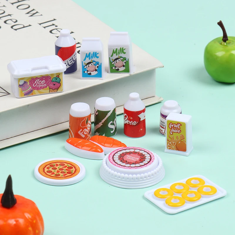 1Set 1:12 Dollhouse Mini Snack Cake Milk Drink Set Kitchen Bread Pizza Tableware Toy
1Set 1:12 Dollhouse Mini Snack Cake Milk Drink Set Kitchen Bread Pizza Tableware Toy