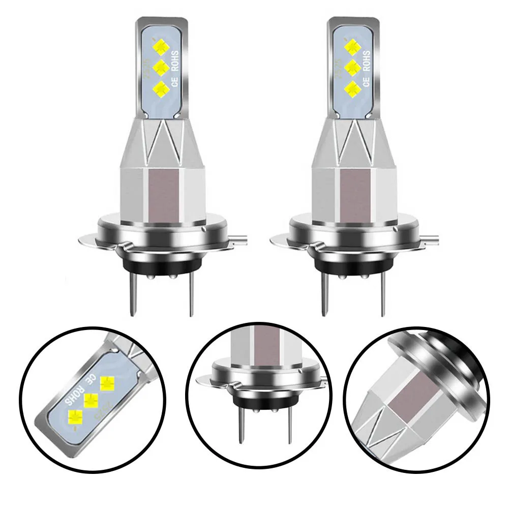 DC12-24V Car Headlight Fog Lamp Modification White Light LED Car Headlight H7 6000K 12000 Lumens Car Headlight Bulbs
DC12-24V Car Headlight Fog Lamp Modification White Light LED Car Headlight H7 6000K 12000 Lumens Car Headlight Bulbs
