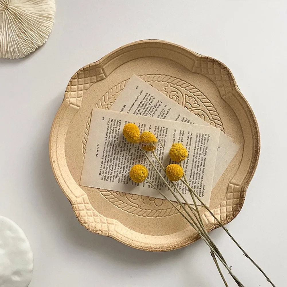 Retro Wooden Fruit Trays Desktop Storage Tray Round Dessert Decor Snacks Platter Tray Photography Props Tableware Supplies
Retro Wooden Fruit Trays Desktop Storage Tray Round Dessert Decor Snacks Platter Tray Photography Props Tableware Supplies