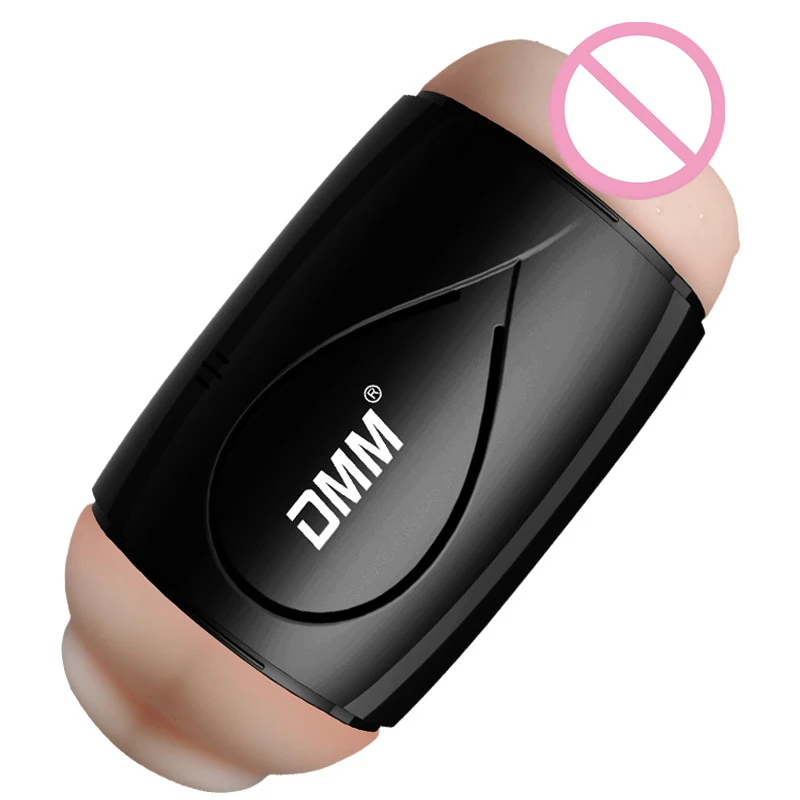 DMM новая киска с двойной головкой для мастурбации зажим вибрации всасывание USB