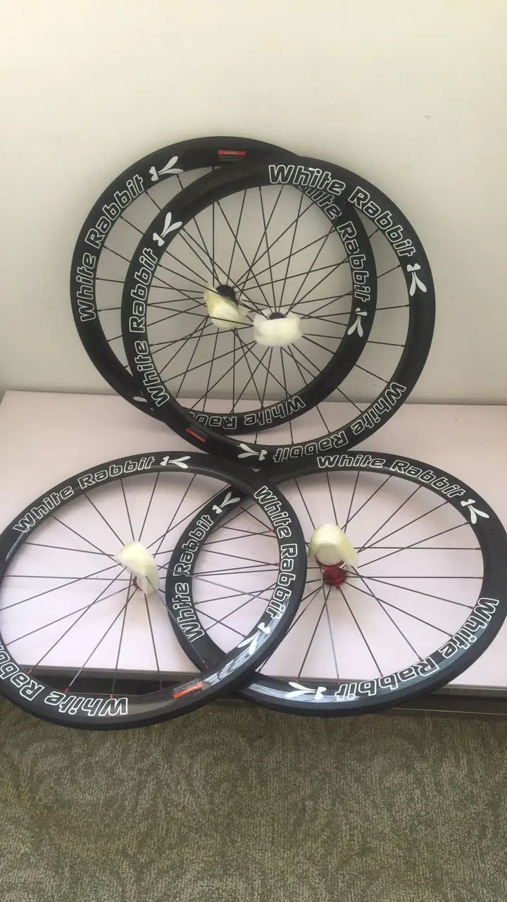 12k glossy white rabbit carbon bike wheels 50mm clincher/tubulesss/tubular cycling carbon wheels custom logo and color wheels
12k glossy white rabbit carbon bike wheels 50mm clincher/tubulesss/tubular cycling carbon wheels custom logo and color wheels