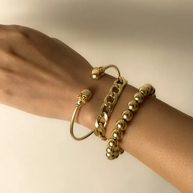 Women Jewelry Metal Bracelet 2021 Popular Design Hot Selling Cool Sku Beads Bracelet For Girl Lady Party Gifts Drop Shipping
Women Jewelry Metal Bracelet 2021 Popular Design Hot Selling Cool Sku Beads Bracelet For Girl Lady Party Gifts Drop Shipping