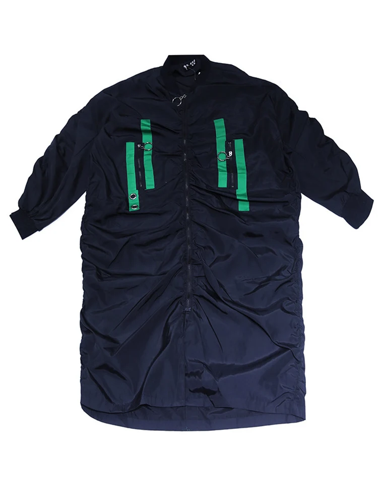 QING MO Black Women Temperament Coat 2020 Autumn Women Casual Zipper Cardigan Coat Female Fold Coat Outwear ZQY5206
QING MO Black Women Temperament Coat 2020 Autumn Women Casual Zipper Cardigan Coat Female Fold Coat Outwear ZQY5206