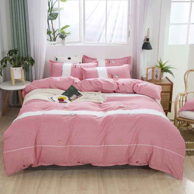 Bedding Set Naked Sleeping Comfortable Skin-Friendly Nordic Bed Cover INS Wind Duvet Cover Bedding Double Bed Winter Bed Cover 
Bedding Set Naked Sleeping Comfortable Skin-Friendly Nordic Bed Cover INS Wind Duvet Cover Bedding Double Bed Winter Bed Cover