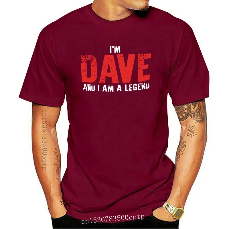 New Dave T-Shirt The Legend Funny Gift for Men Novelty Mens T Shirt Birthday Black
New Dave T-Shirt The Legend Funny Gift for Men Novelty Mens T Shirt Birthday Black