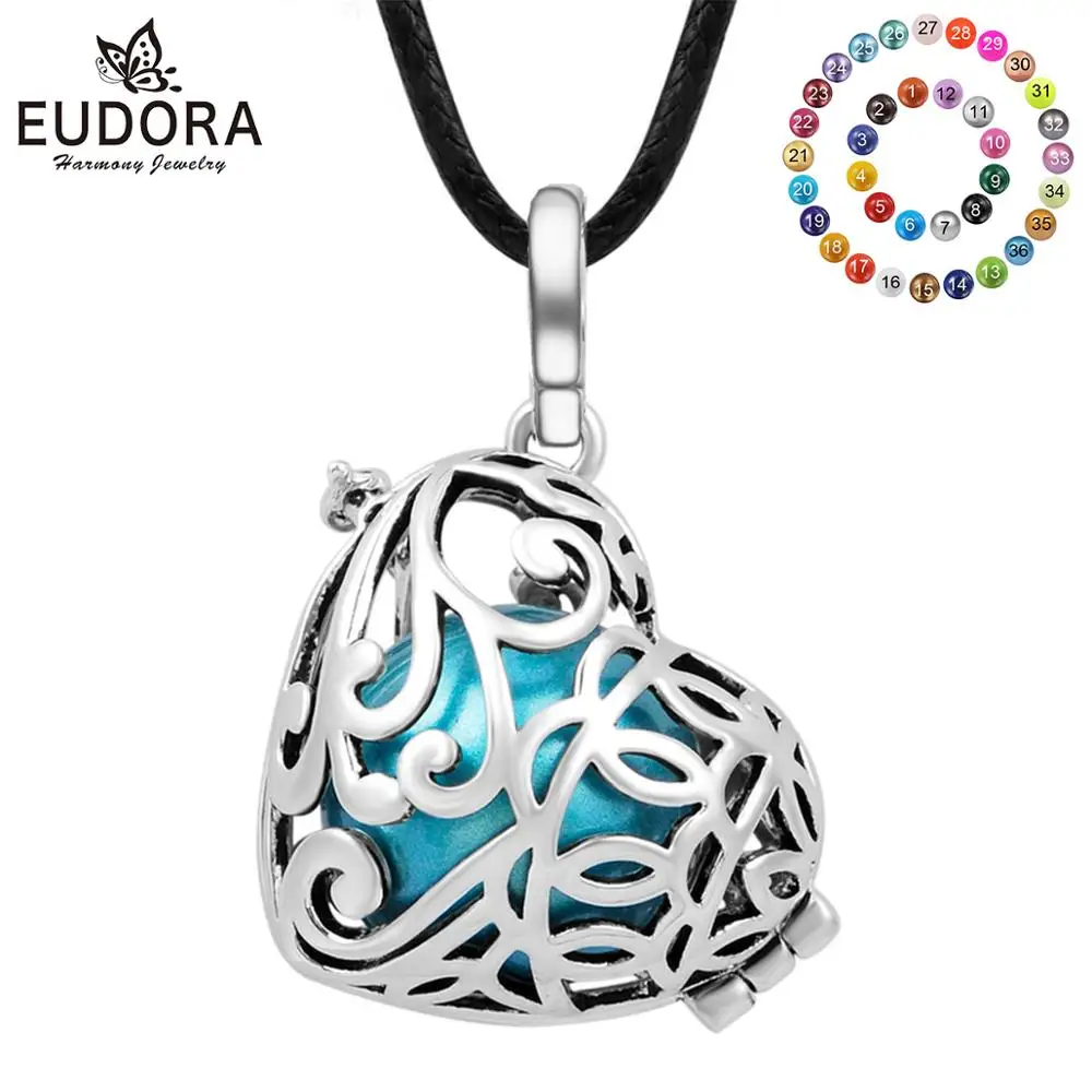Eudora 18 мм подвеска в виде сердца с растениями гармония беременность бола ожерелье