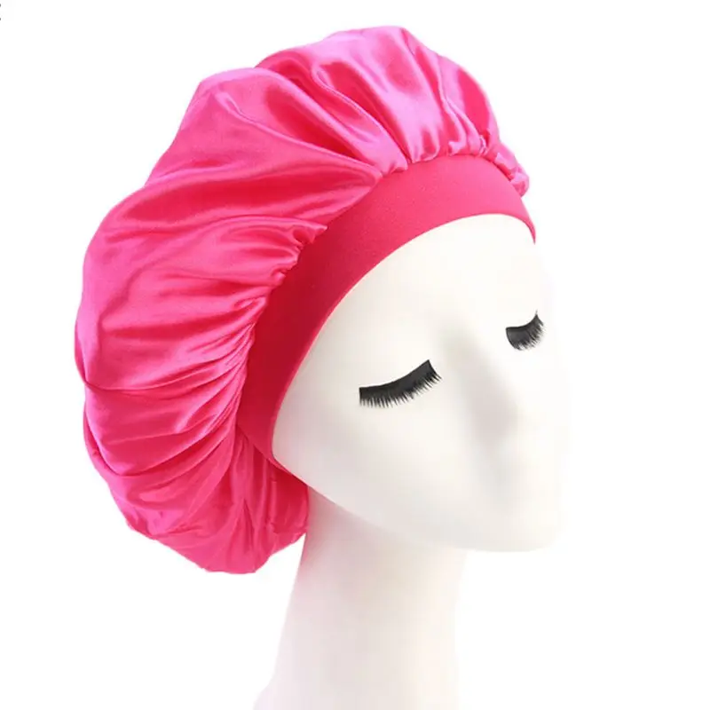 Womens Faux Silk Bonnet Cap Wide Elastic Band Solid Night Sleep Hat Wrap Pleated XX9F
Womens Faux Silk Bonnet Cap Wide Elastic Band Solid Night Sleep Hat Wrap Pleated XX9F